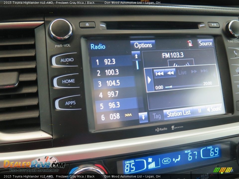 2015 Toyota Highlander XLE AWD Predawn Gray Mica / Black Photo #21