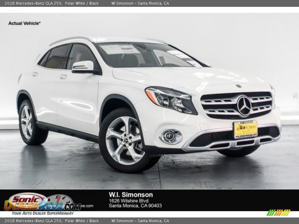 2018 Mercedes-Benz GLA 250 Polar White / Black Photo #1