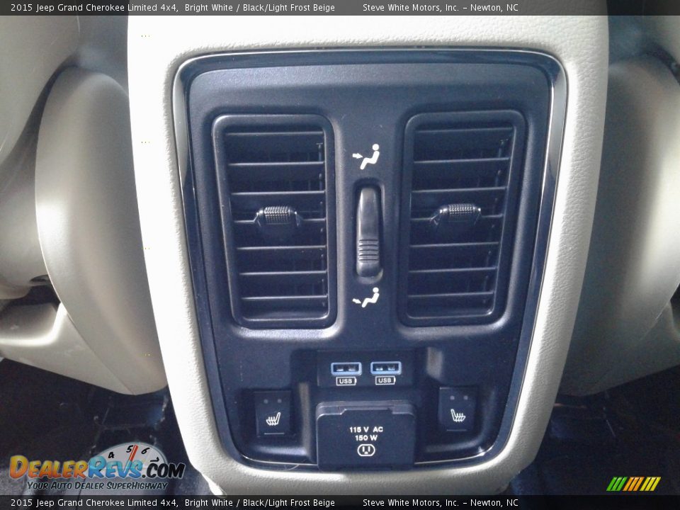 2015 Jeep Grand Cherokee Limited 4x4 Bright White / Black/Light Frost Beige Photo #14
