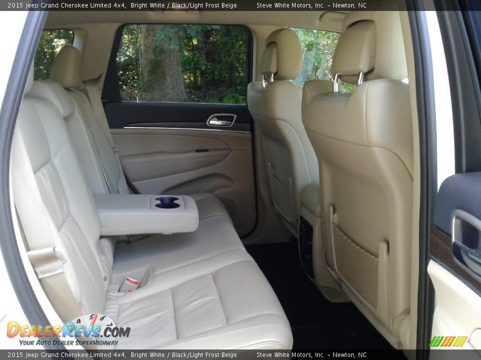 2015 Jeep Grand Cherokee Limited 4x4 Bright White / Black/Light Frost Beige Photo #15
