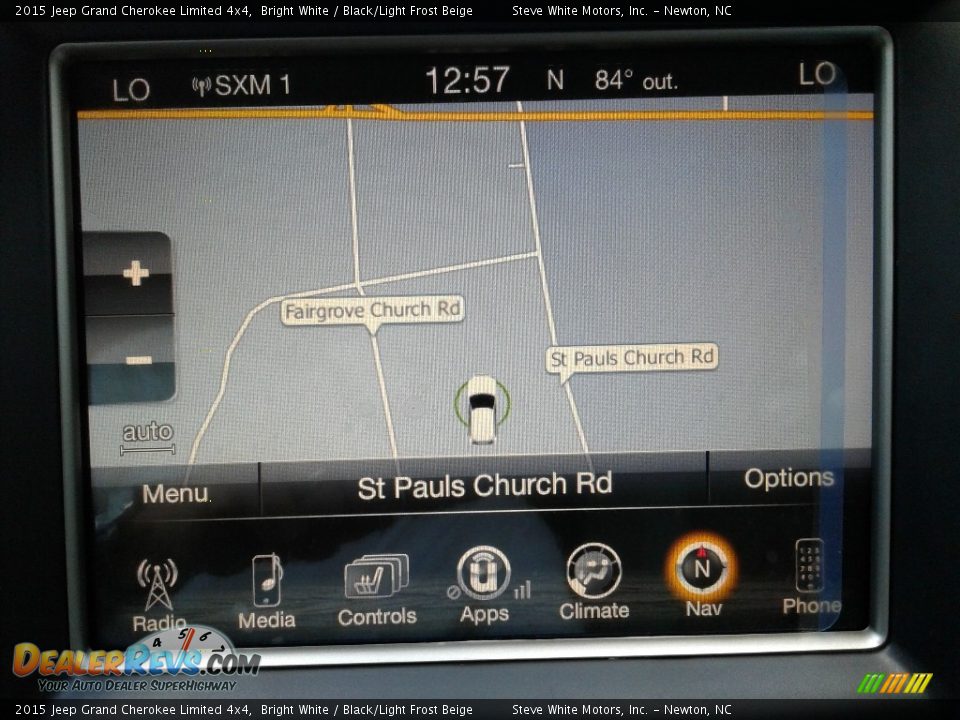 2015 Jeep Grand Cherokee Limited 4x4 Bright White / Black/Light Frost Beige Photo #23