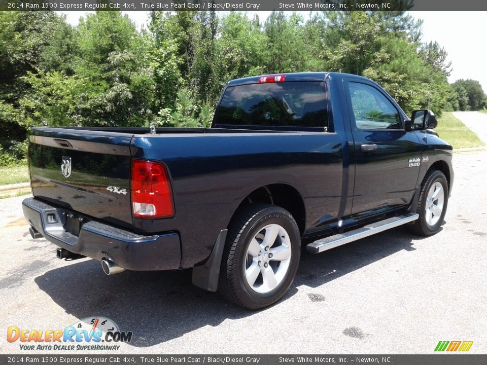 2014 Ram 1500 Express Regular Cab 4x4 True Blue Pearl Coat / Black/Diesel Gray Photo #6