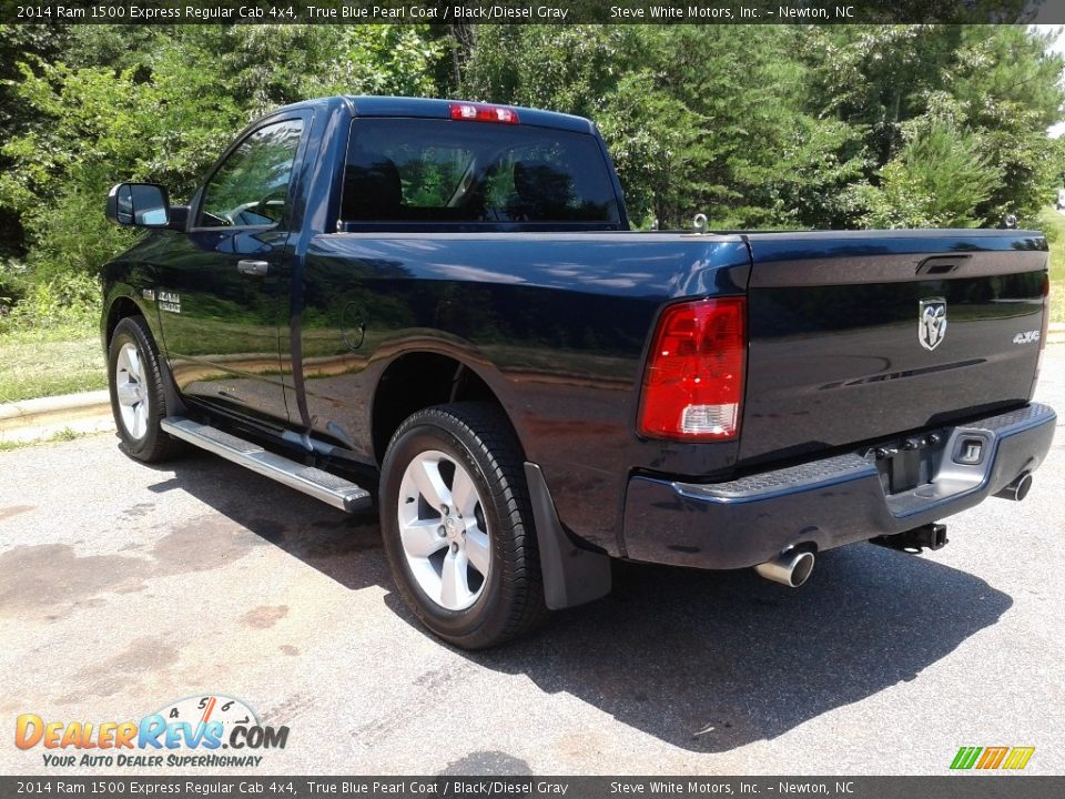 2014 Ram 1500 Express Regular Cab 4x4 True Blue Pearl Coat / Black/Diesel Gray Photo #8