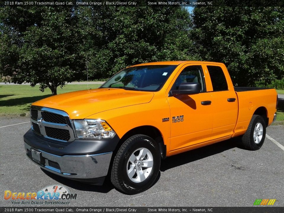 2018 Ram 1500 Tradesman Quad Cab Omaha Orange / Black/Diesel Gray Photo #2