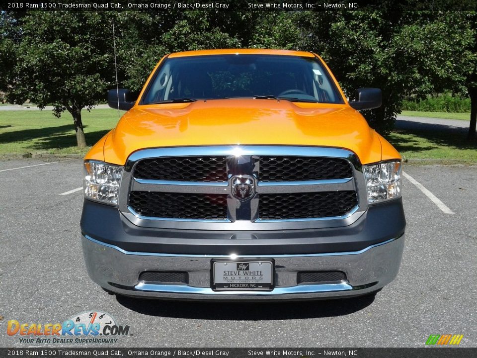2018 Ram 1500 Tradesman Quad Cab Omaha Orange / Black/Diesel Gray Photo #3