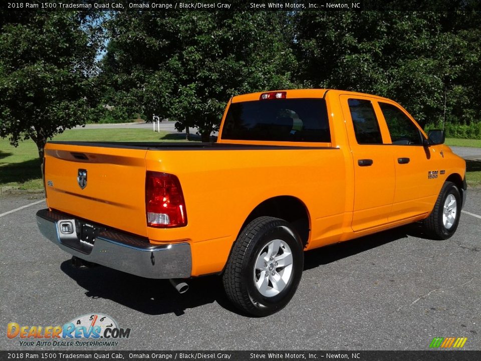 2018 Ram 1500 Tradesman Quad Cab Omaha Orange / Black/Diesel Gray Photo #6