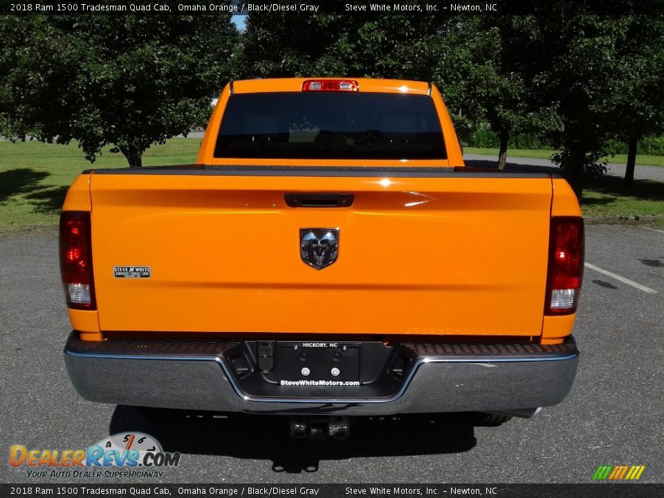 2018 Ram 1500 Tradesman Quad Cab Omaha Orange / Black/Diesel Gray Photo #7