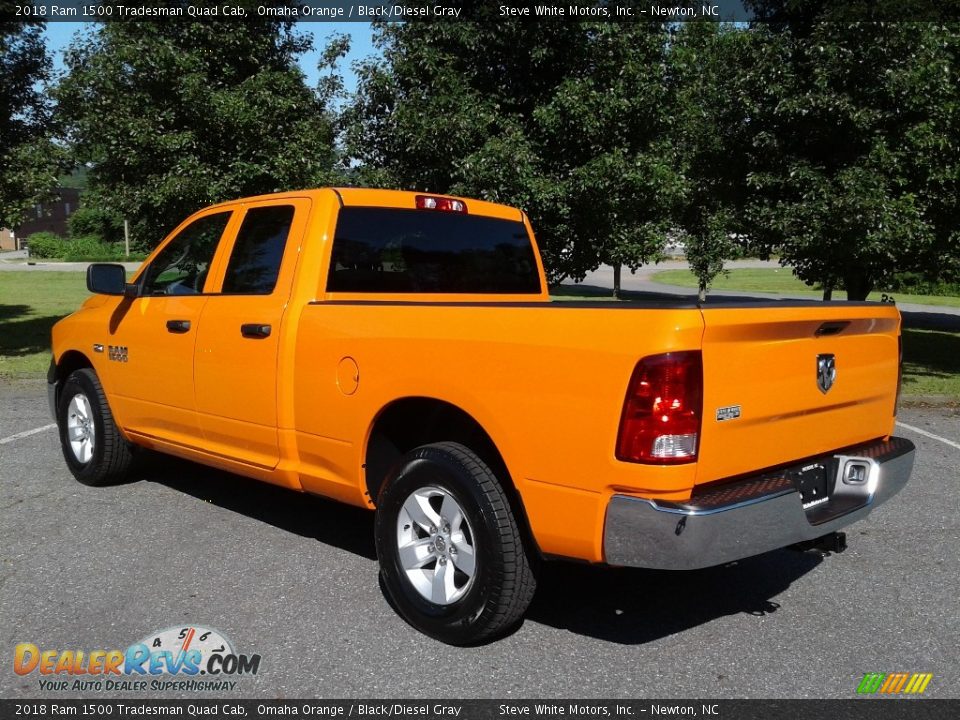 2018 Ram 1500 Tradesman Quad Cab Omaha Orange / Black/Diesel Gray Photo #8