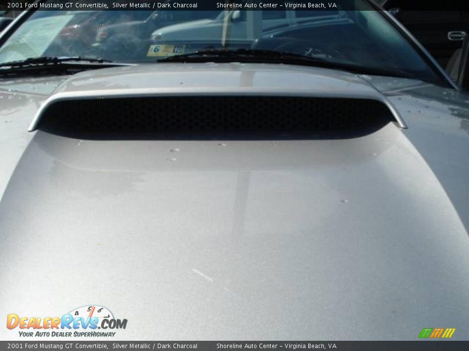 2001 Ford Mustang GT Convertible Silver Metallic / Dark Charcoal Photo #15