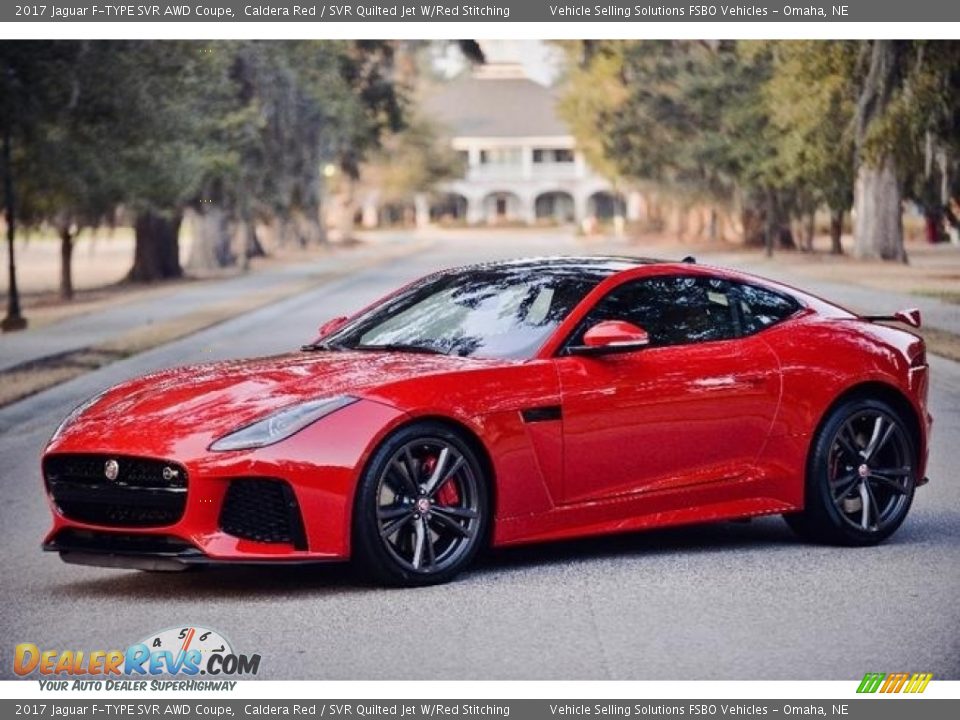 2017 Jaguar F-TYPE SVR AWD Coupe Caldera Red / SVR Quilted Jet W/Red Stitching Photo #1