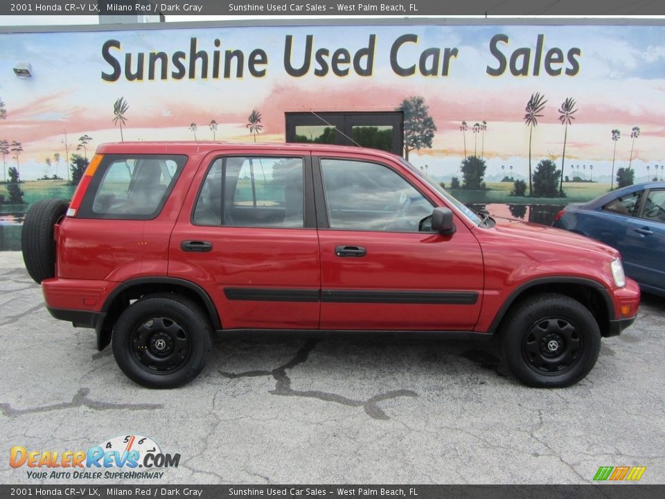 2001 Honda CR-V LX Milano Red / Dark Gray Photo #2