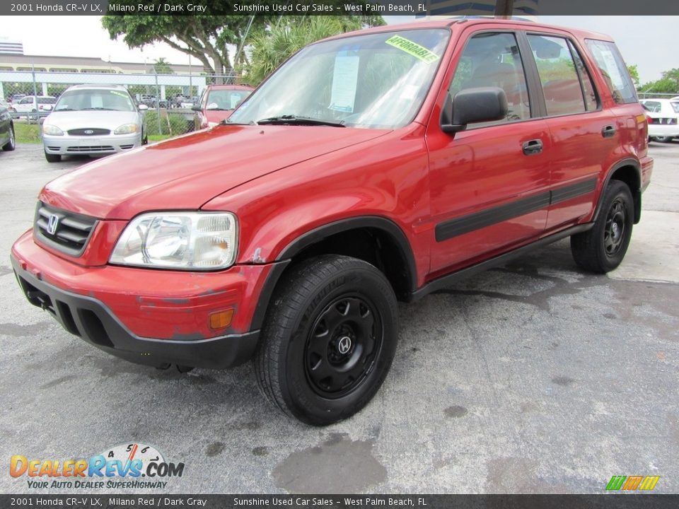 2001 Honda CR-V LX Milano Red / Dark Gray Photo #3