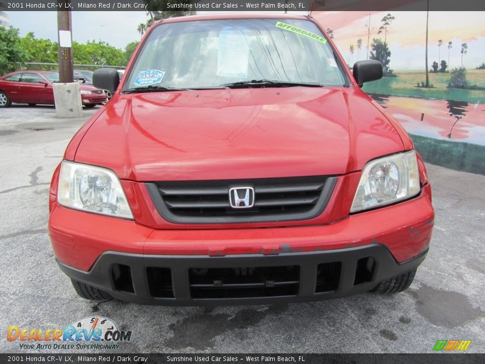 2001 Honda CR-V LX Milano Red / Dark Gray Photo #4