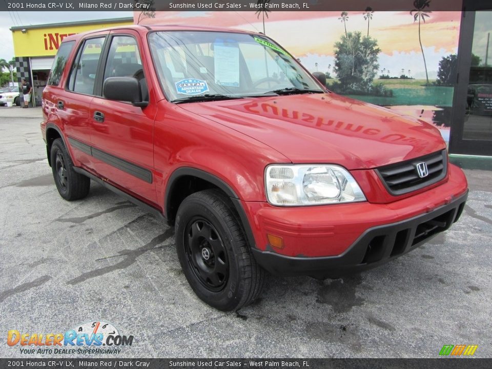 2001 Honda CR-V LX Milano Red / Dark Gray Photo #5