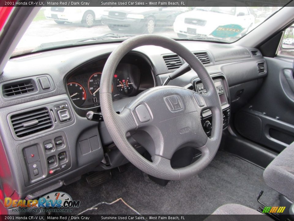 2001 Honda CR-V LX Milano Red / Dark Gray Photo #10
