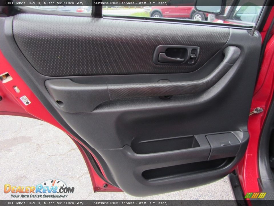 2001 Honda CR-V LX Milano Red / Dark Gray Photo #12