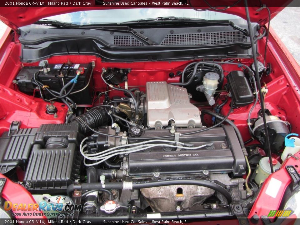 2001 Honda CR-V LX Milano Red / Dark Gray Photo #20