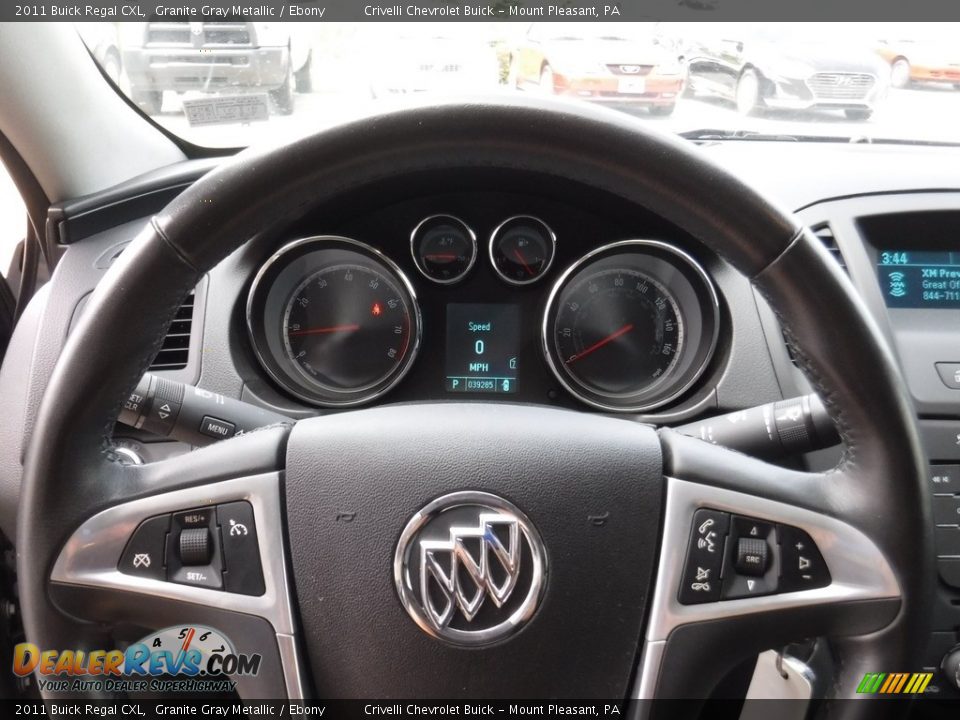 2011 Buick Regal CXL Granite Gray Metallic / Ebony Photo #19