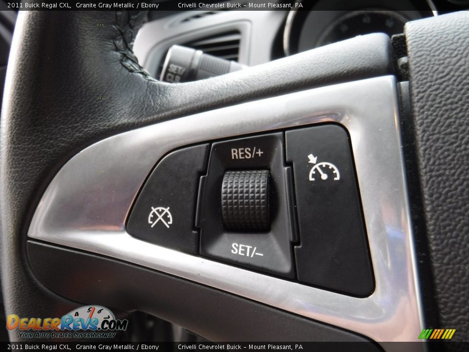 2011 Buick Regal CXL Granite Gray Metallic / Ebony Photo #20