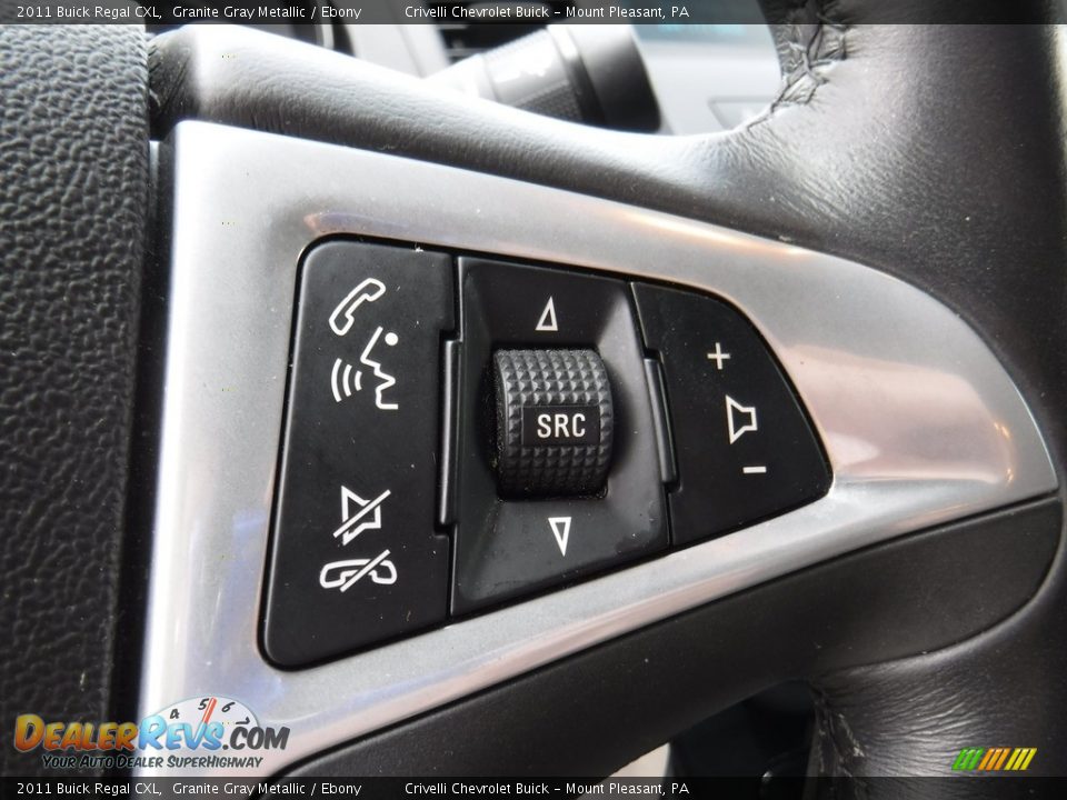 2011 Buick Regal CXL Granite Gray Metallic / Ebony Photo #21