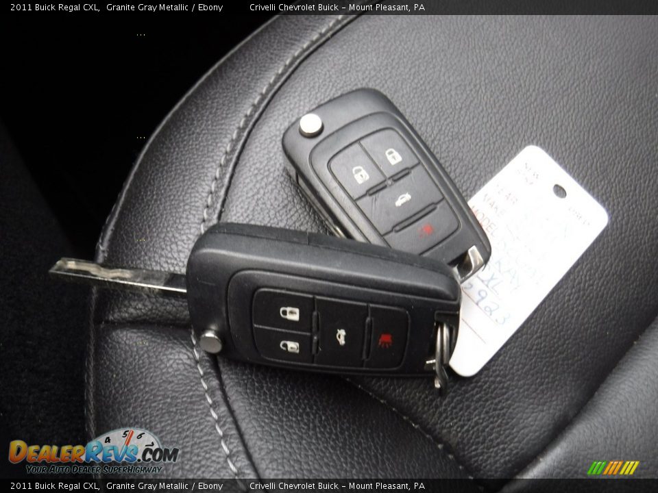 2011 Buick Regal CXL Granite Gray Metallic / Ebony Photo #25