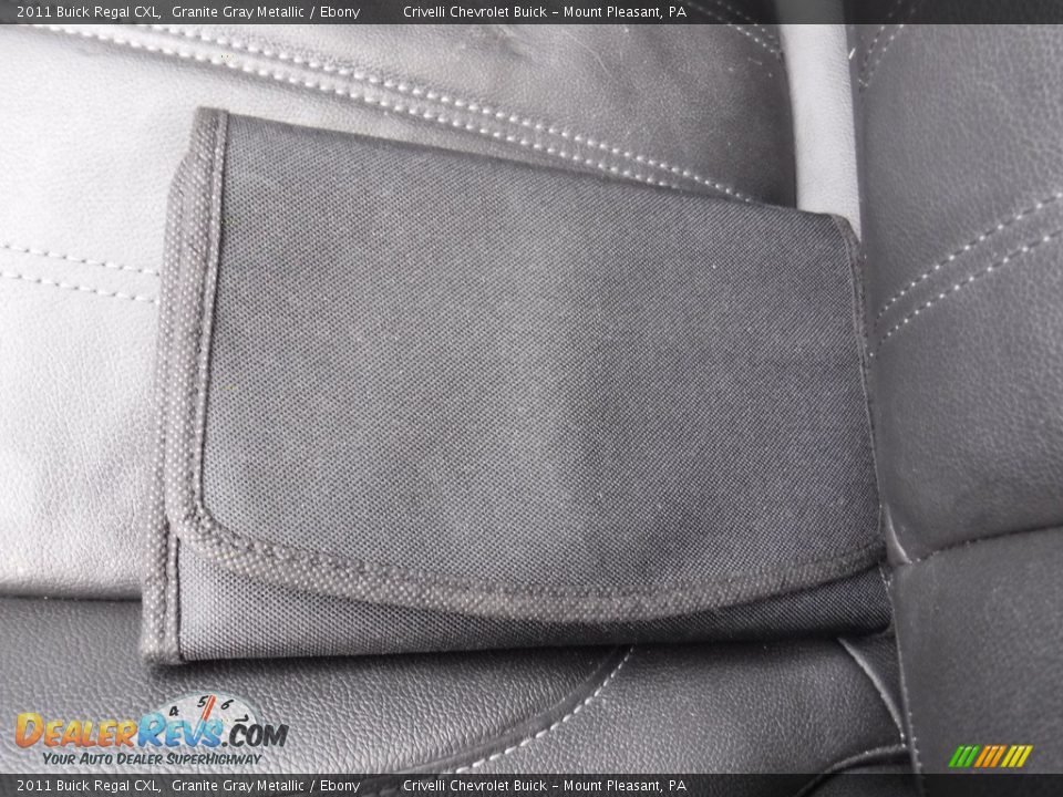 2011 Buick Regal CXL Granite Gray Metallic / Ebony Photo #26