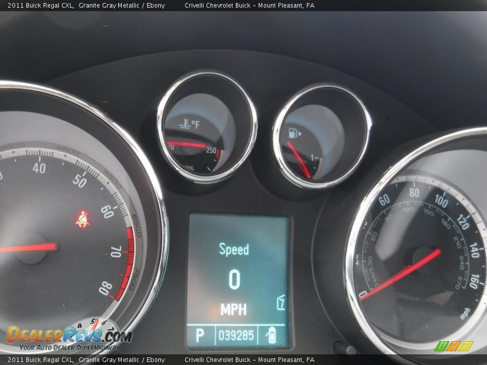 2011 Buick Regal CXL Granite Gray Metallic / Ebony Photo #30
