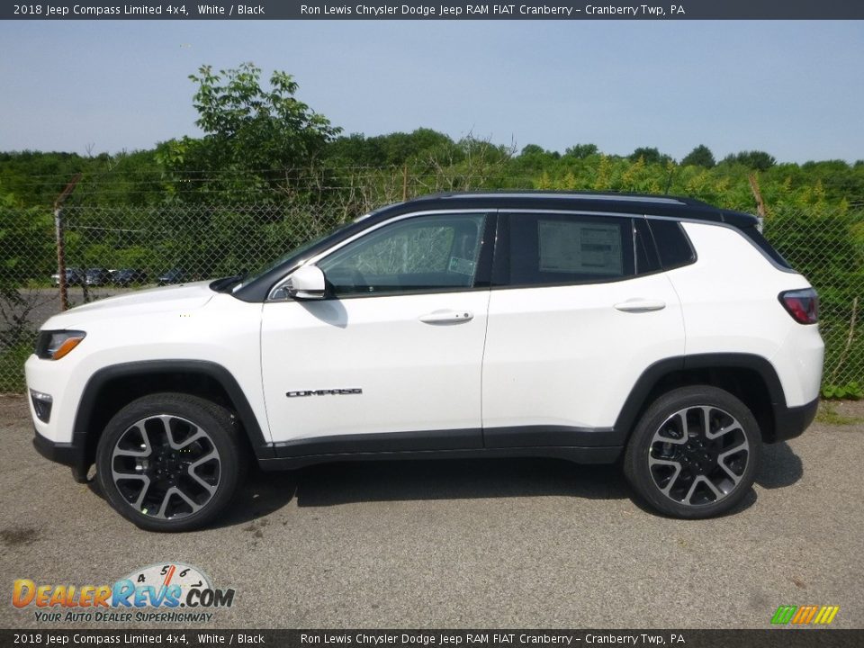 2018 Jeep Compass Limited 4x4 White / Black Photo #2