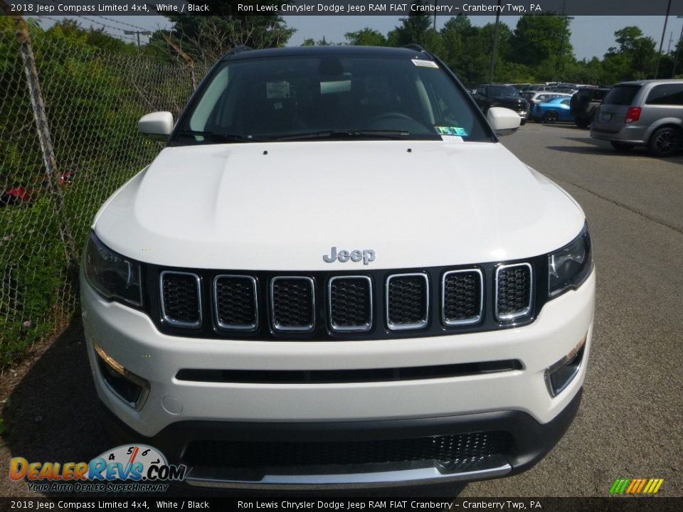 2018 Jeep Compass Limited 4x4 White / Black Photo #6