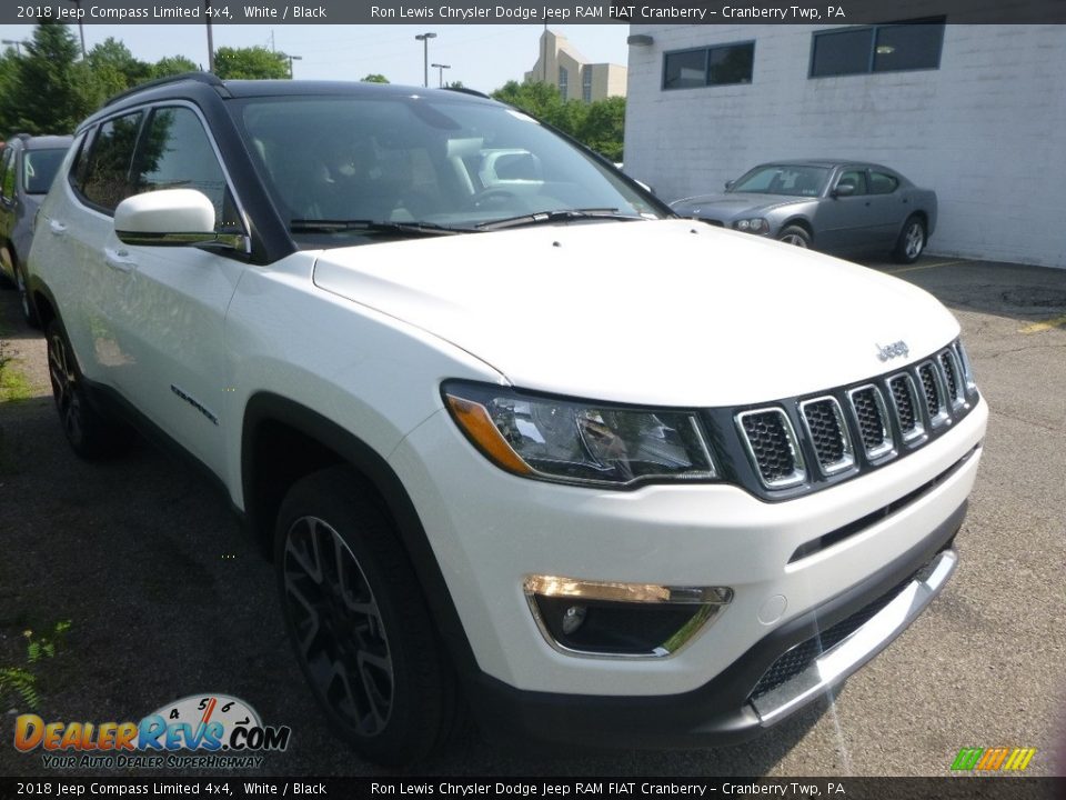 2018 Jeep Compass Limited 4x4 White / Black Photo #7