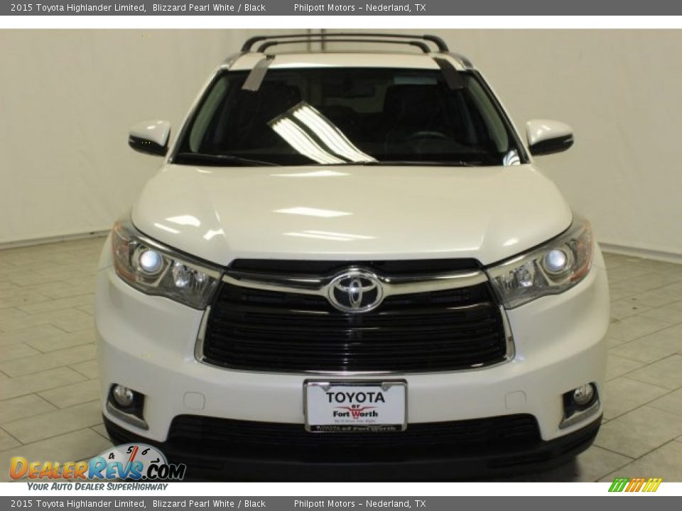 2015 Toyota Highlander Limited Blizzard Pearl White / Black Photo #2