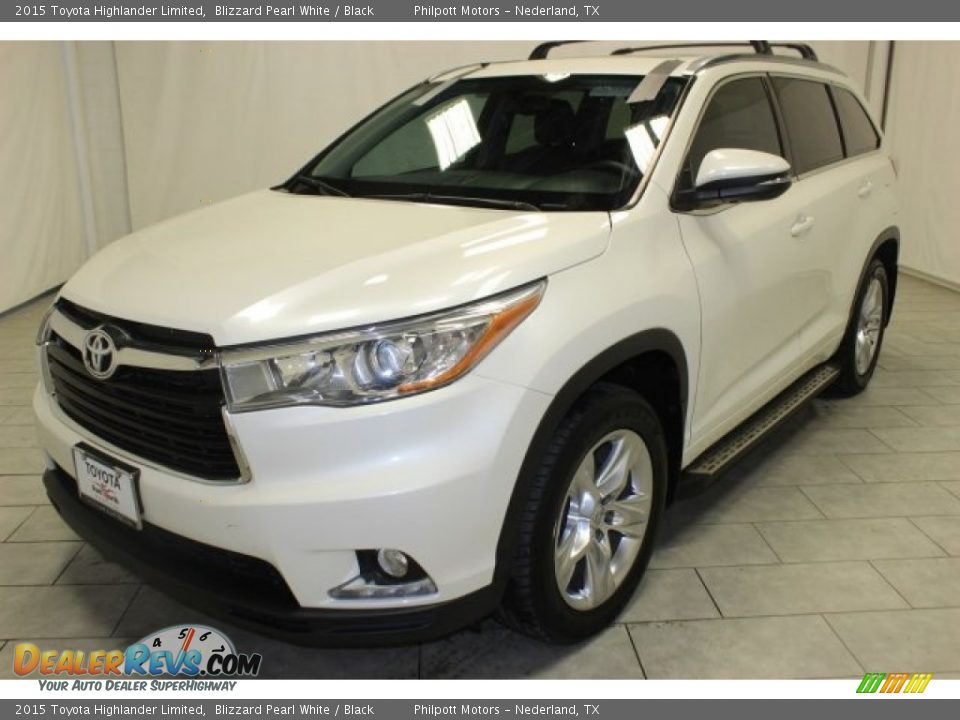 2015 Toyota Highlander Limited Blizzard Pearl White / Black Photo #3