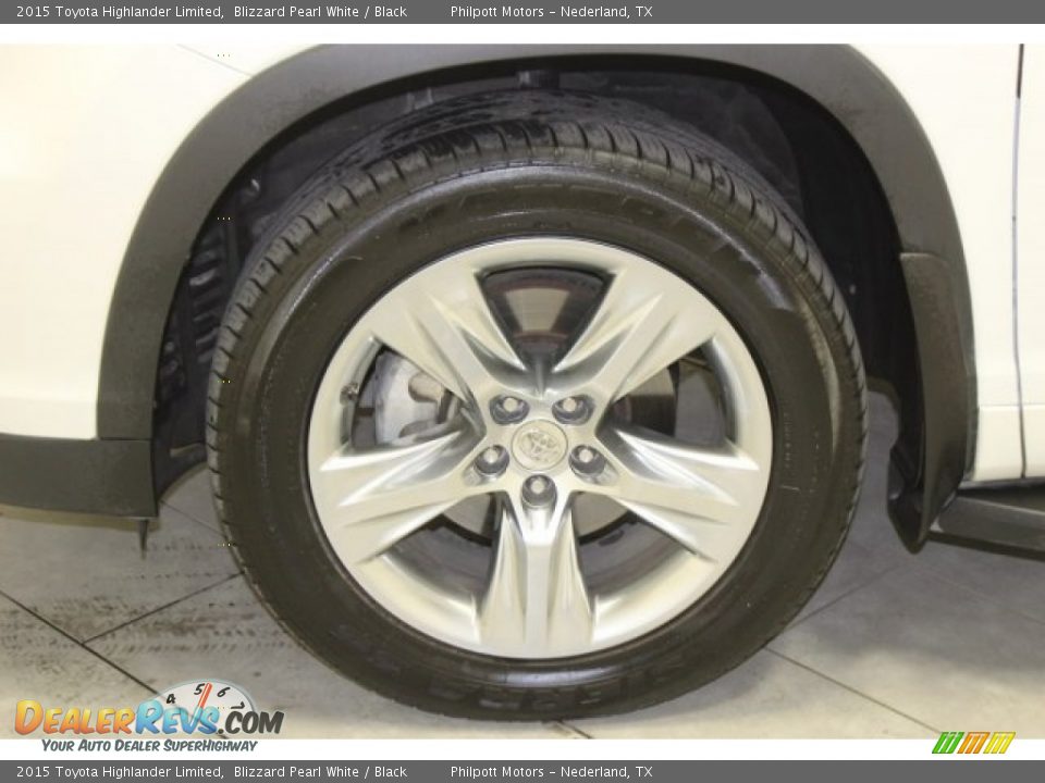 2015 Toyota Highlander Limited Blizzard Pearl White / Black Photo #4