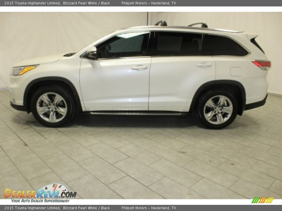 2015 Toyota Highlander Limited Blizzard Pearl White / Black Photo #5