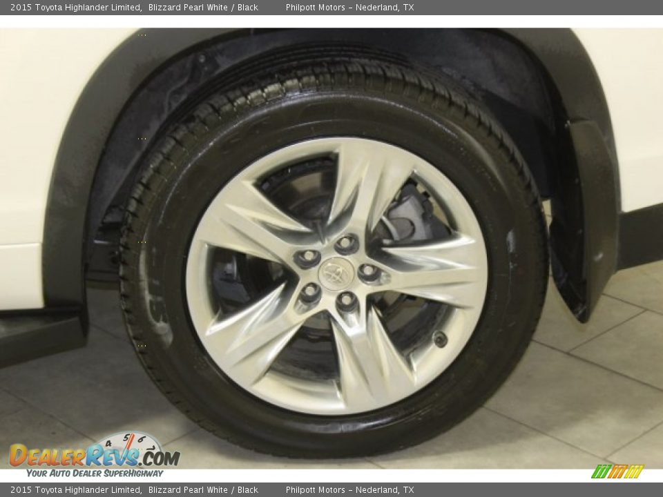2015 Toyota Highlander Limited Blizzard Pearl White / Black Photo #6