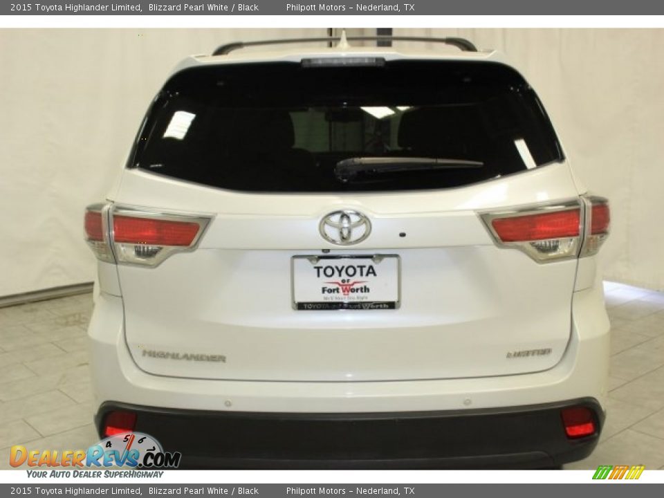 2015 Toyota Highlander Limited Blizzard Pearl White / Black Photo #8