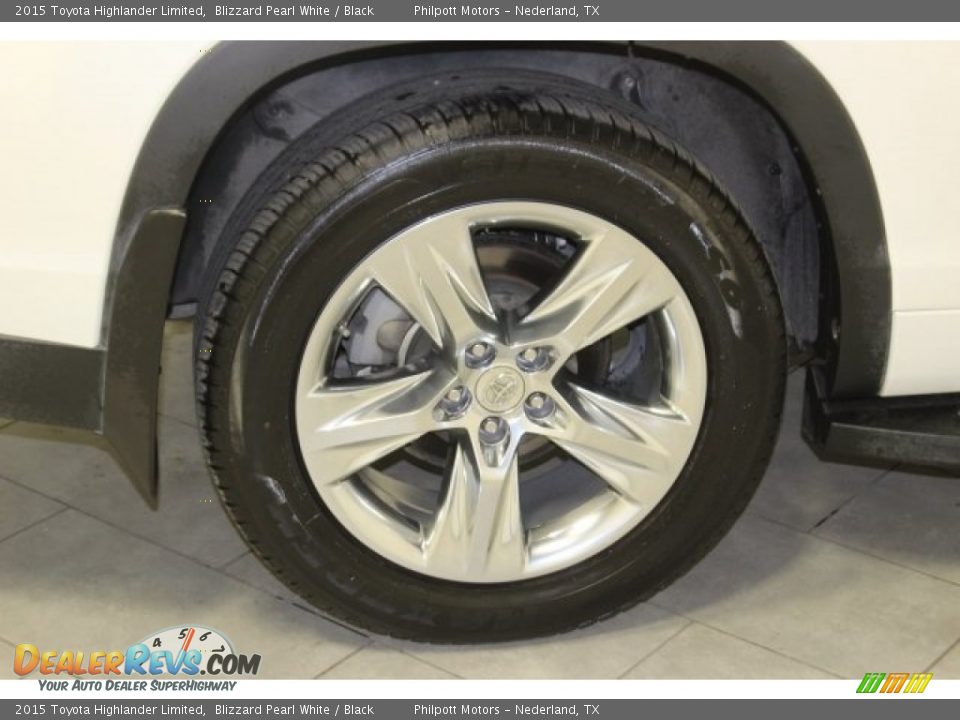 2015 Toyota Highlander Limited Blizzard Pearl White / Black Photo #10