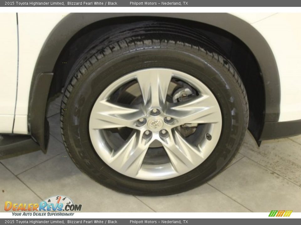 2015 Toyota Highlander Limited Blizzard Pearl White / Black Photo #12