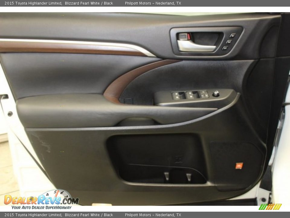 2015 Toyota Highlander Limited Blizzard Pearl White / Black Photo #13