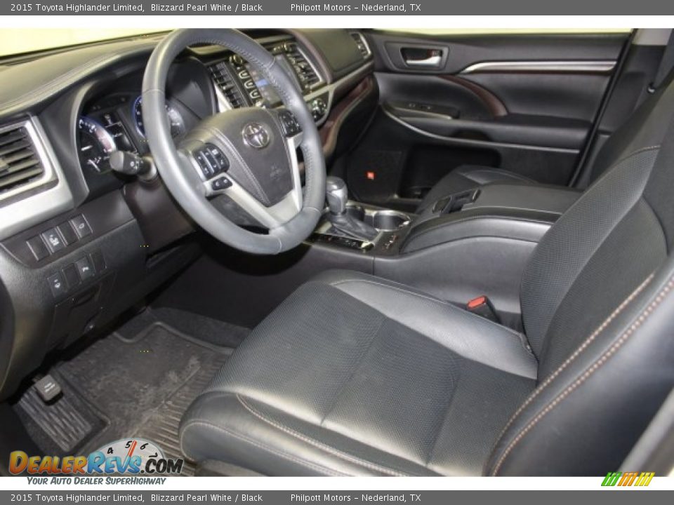 2015 Toyota Highlander Limited Blizzard Pearl White / Black Photo #14