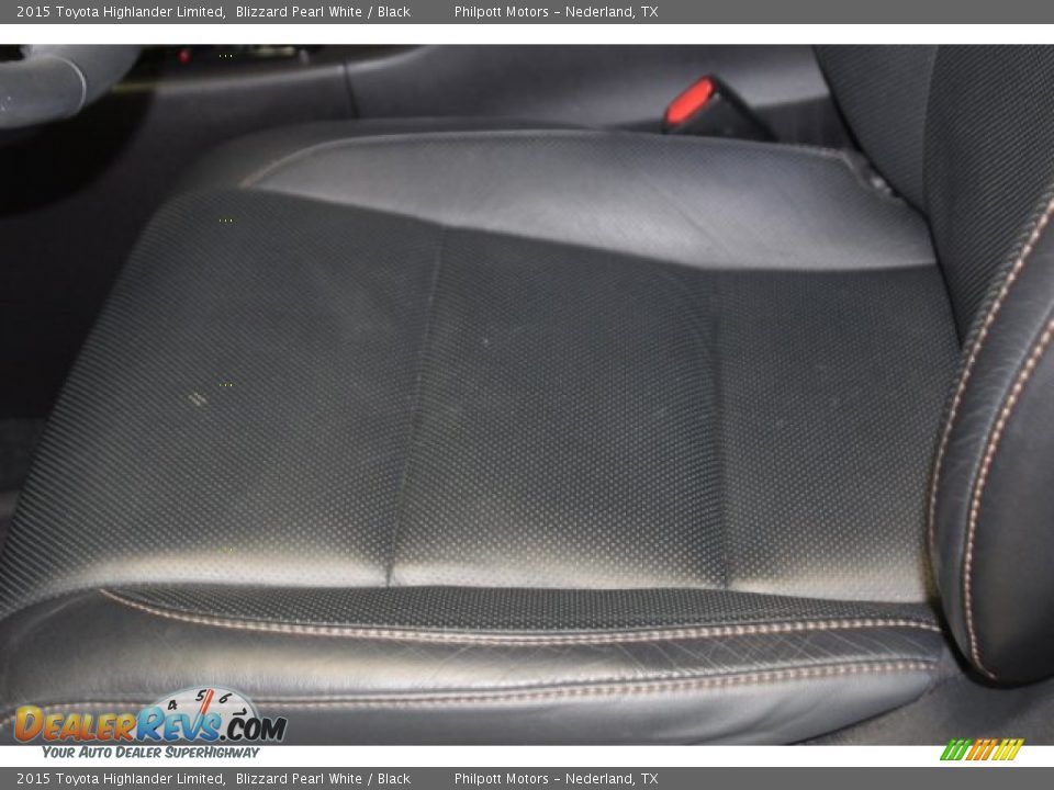 2015 Toyota Highlander Limited Blizzard Pearl White / Black Photo #15
