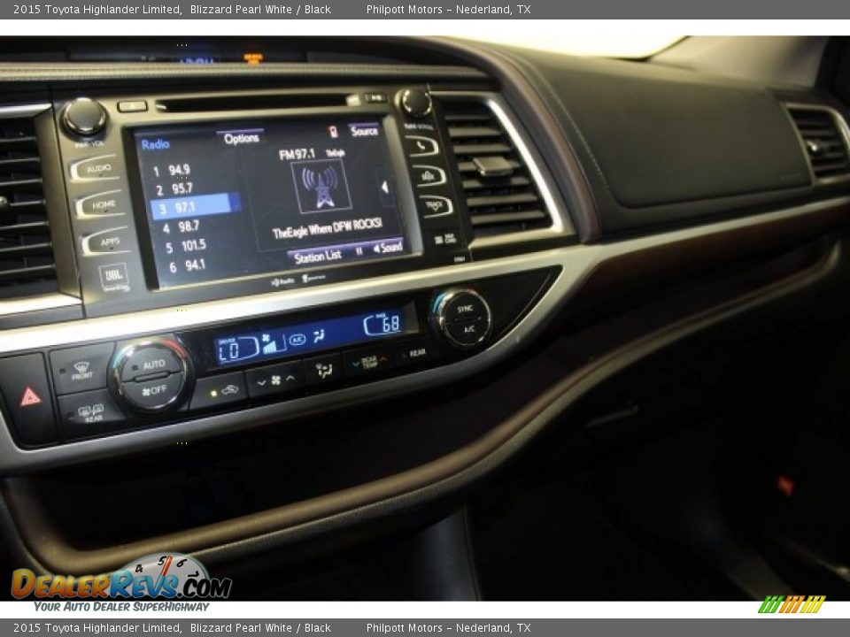 2015 Toyota Highlander Limited Blizzard Pearl White / Black Photo #17