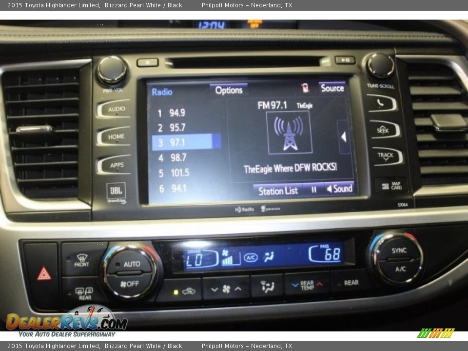 2015 Toyota Highlander Limited Blizzard Pearl White / Black Photo #21