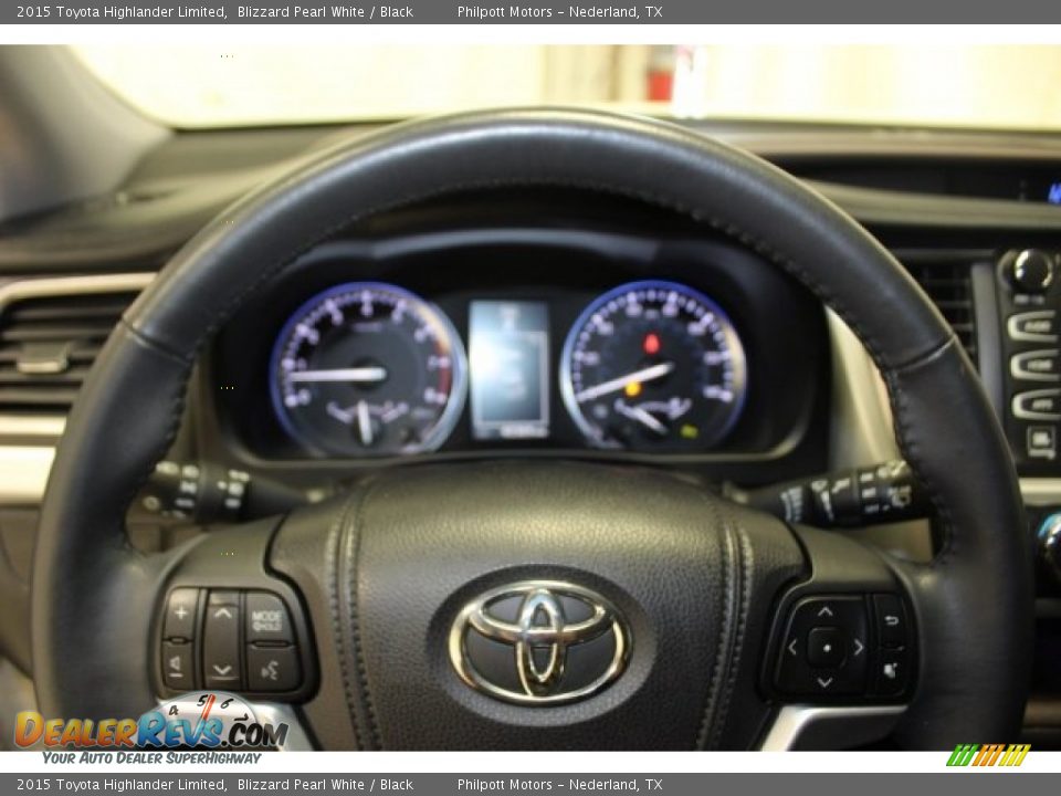 2015 Toyota Highlander Limited Blizzard Pearl White / Black Photo #29