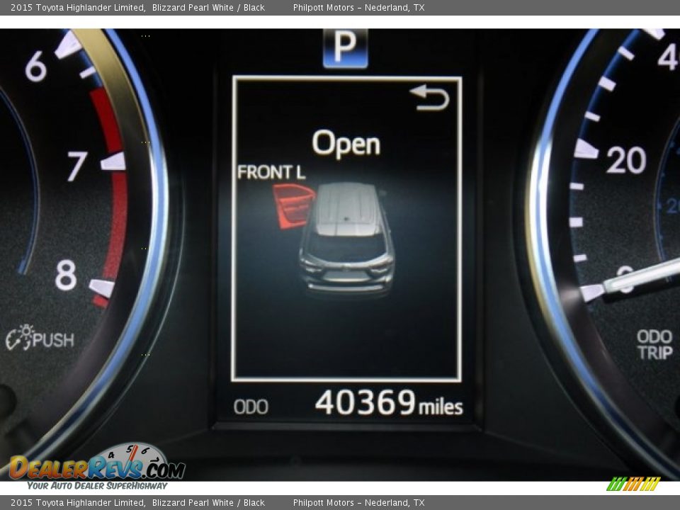 2015 Toyota Highlander Limited Blizzard Pearl White / Black Photo #35