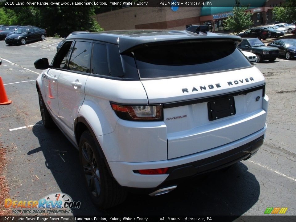 2018 Land Rover Range Rover Evoque Landmark Edition Yulong White / Ebony Photo #2