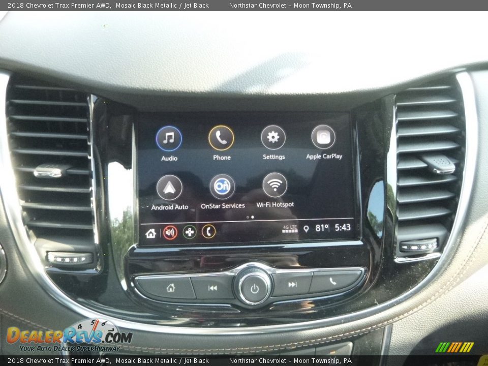 2018 Chevrolet Trax Premier AWD Mosaic Black Metallic / Jet Black Photo #17