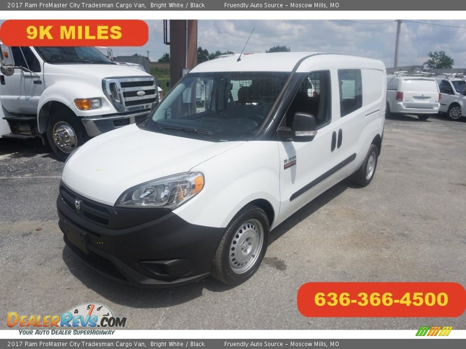 2017 Ram ProMaster City Tradesman Cargo Van Bright White / Black Photo #1