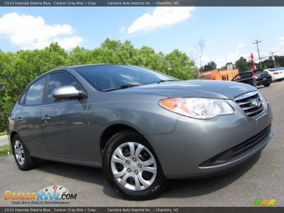 2010 Hyundai Elantra Blue Carbon Gray Mist / Gray Photo #2