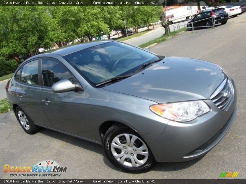 2010 Hyundai Elantra Blue Carbon Gray Mist / Gray Photo #3